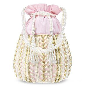 9109 Potli Bags Gift Evening Bag Clutch Ethnic Bride Purse with Drawstring